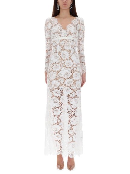 SELF-PORTRAIT LONG LACE DRESS