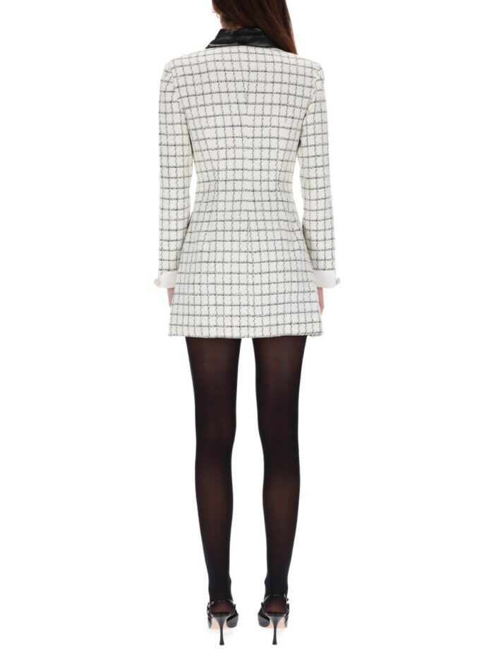 SELF-PORTRAIT LONG-SLEEVED MINI DRESS