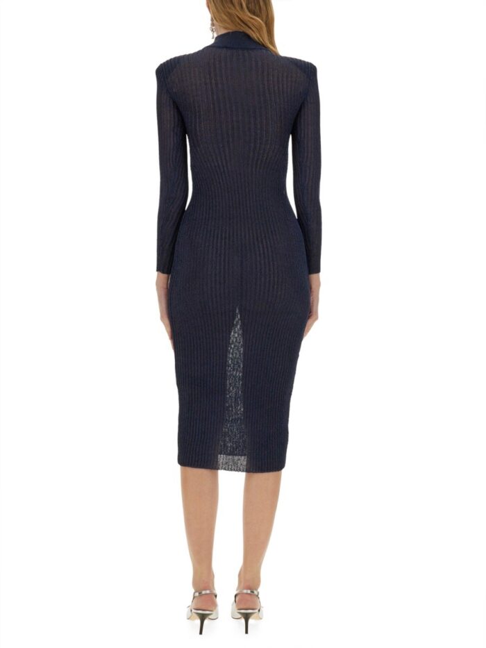 SELF-PORTRAIT LUREX KNIT MAXI DRESS