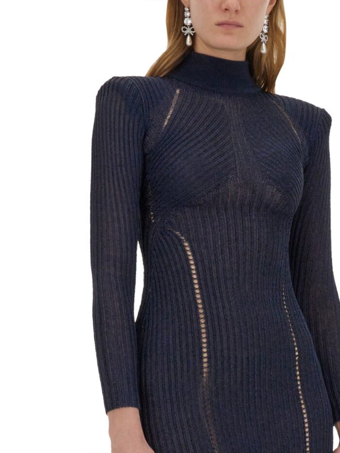 SELF-PORTRAIT LUREX KNIT MAXI DRESS