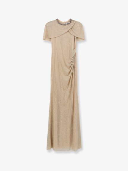 SELF PORTRAIT Maxi Dress With Rhinestones