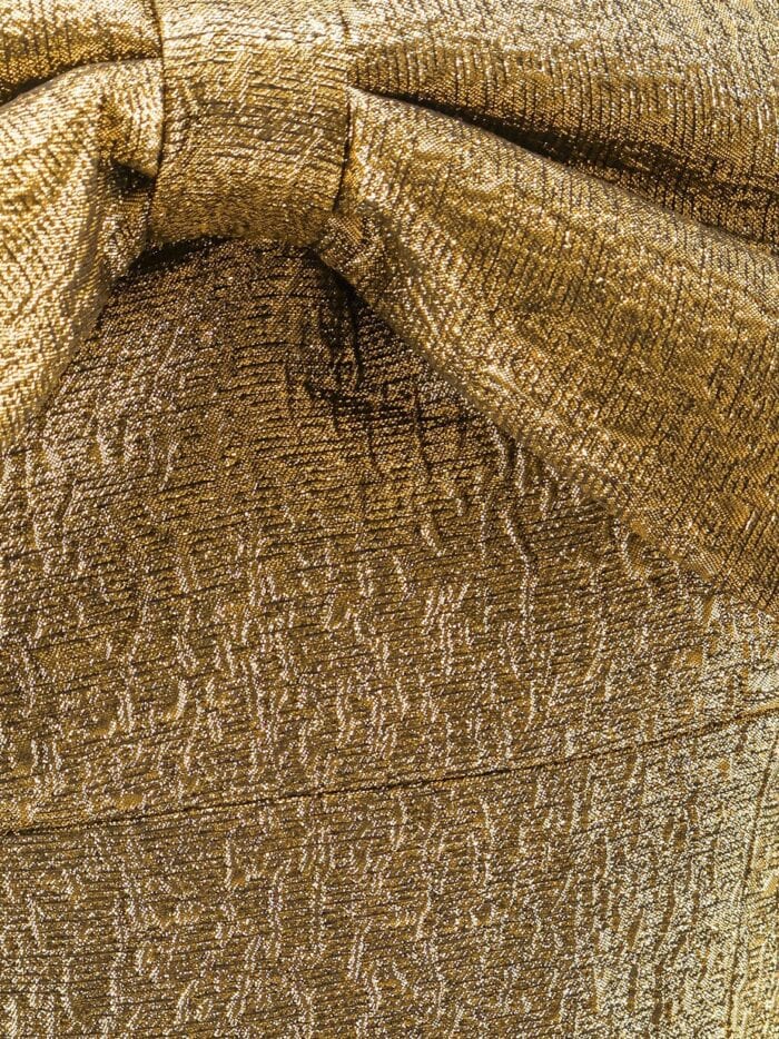 SELF PORTRAIT Metallic Fibre Fabric Mini Dress