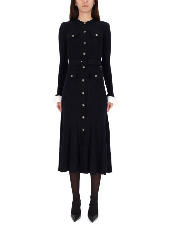 SELF-PORTRAIT MIDI DRESS WITH BELT