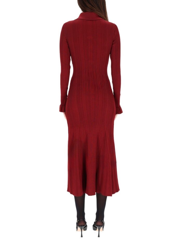 SELF-PORTRAIT MIDI DRESS WITH COLLAR