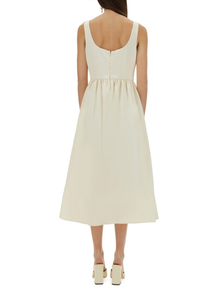 SELF-PORTRAIT MIDI DRESS WITH FLORAL APPLIQUÉS