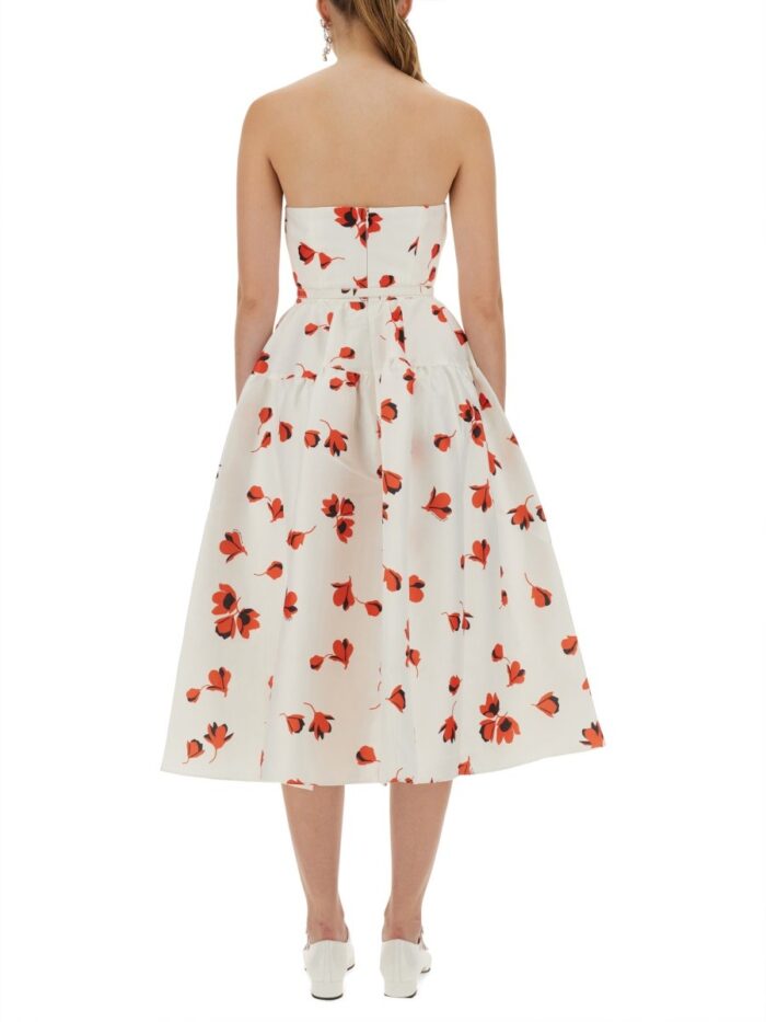 SELF-PORTRAIT MIDI DRESS WITH FLORAL PRINT