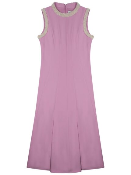 SELF-PORTRAIT MIDI DRESS WITH PEARLS