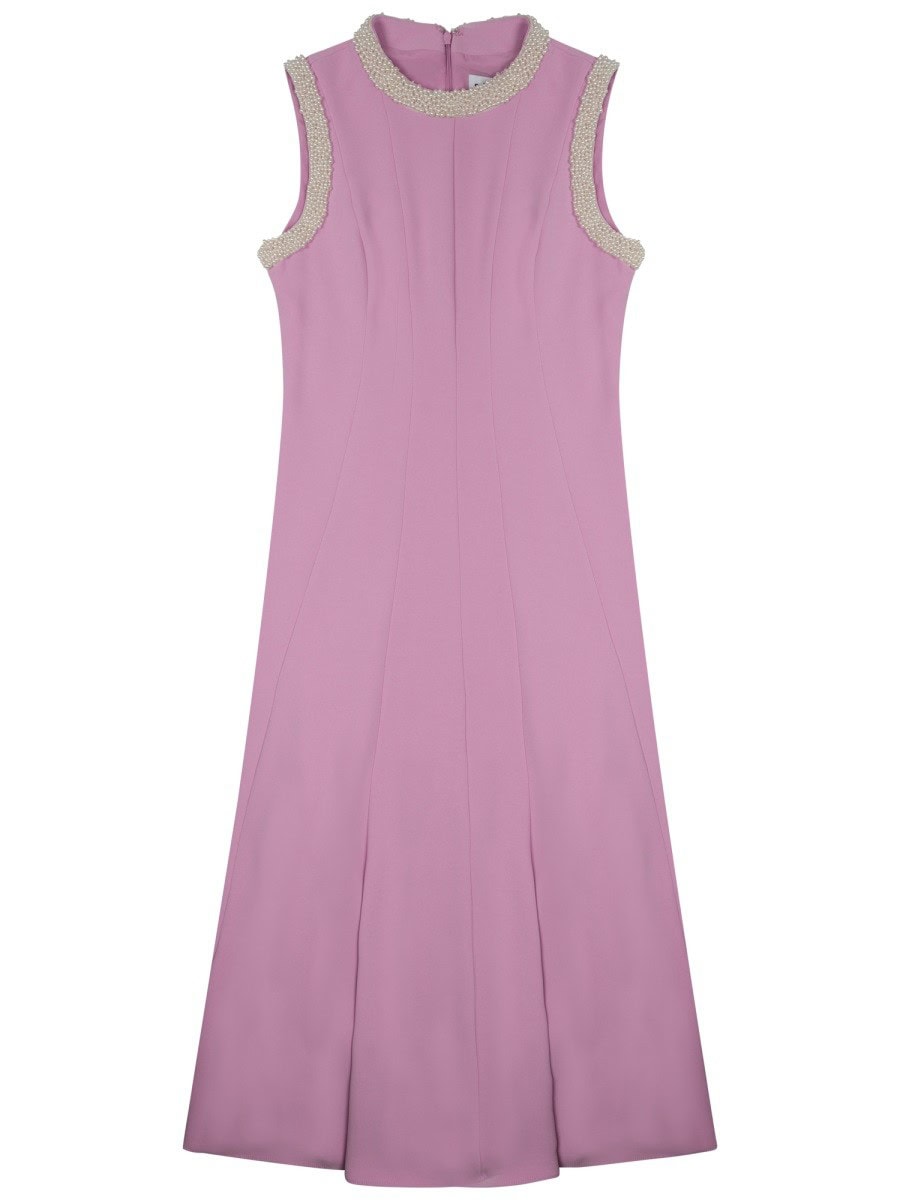 SELF-PORTRAIT MIDI DRESS WITH PEARLS
