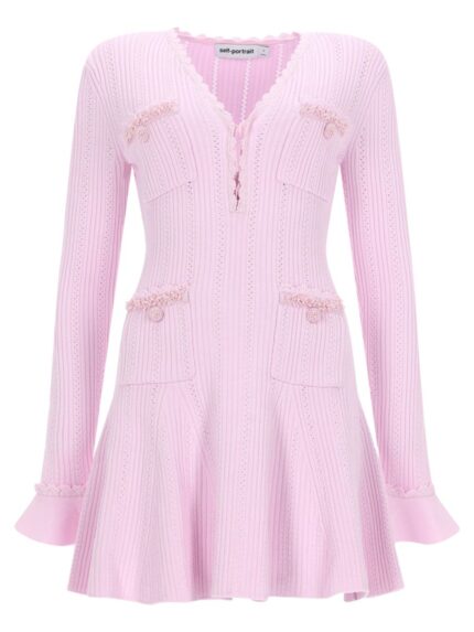 SELF-PORTRAIT MINI DRESS WITH BEADS