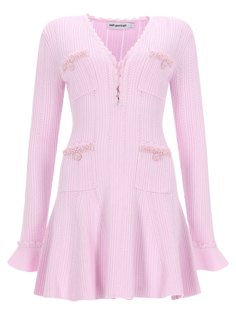 SELF-PORTRAIT MINI DRESS WITH BEADS