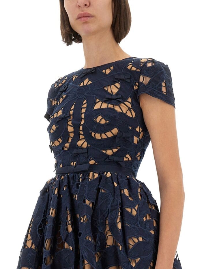 SELF-PORTRAIT MINI DRESS WITH BOW