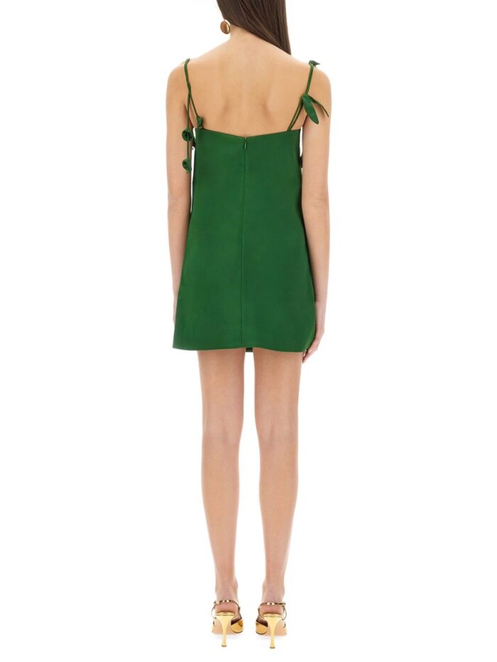 SELF-PORTRAIT MINI DRESS WITH FLORAL APPLIQUÉS