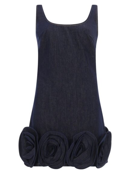 SELF-PORTRAIT MINI DRESS WITH FLORAL DETAILS