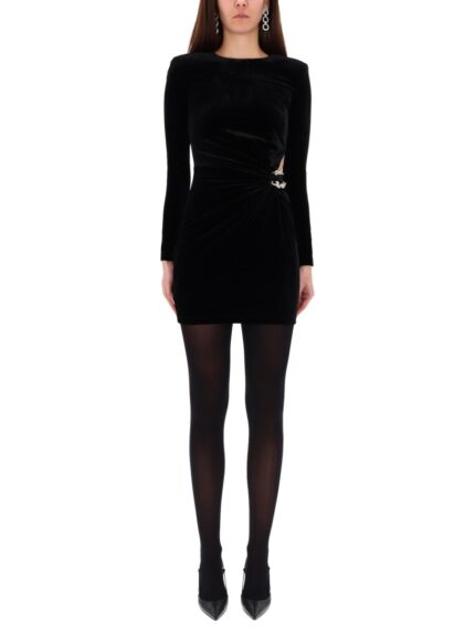 SELF-PORTRAIT MINI VELVET DRESS