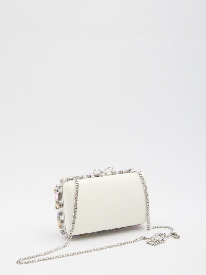 Self Portrait Multi crystal embellished clutch bag