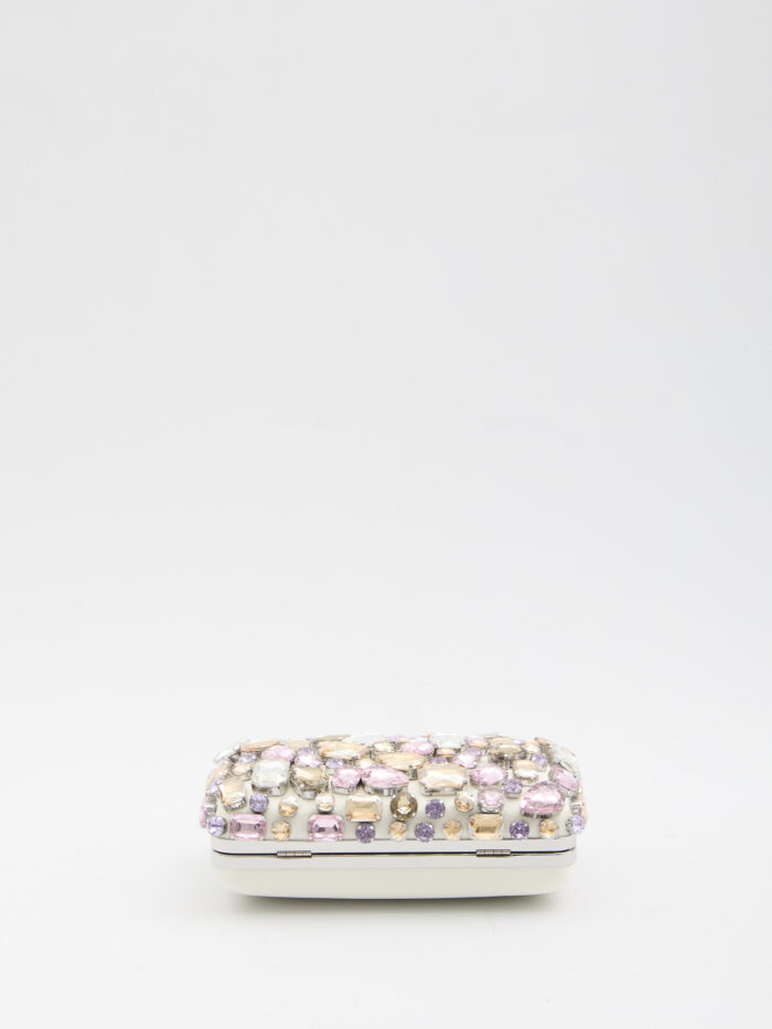 Self Portrait Multi crystal embellished clutch bag
