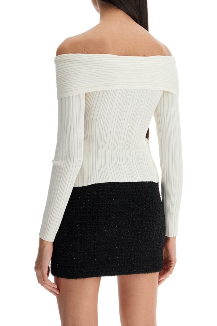 SELF PORTRAIT Off-shoulder Knit Top