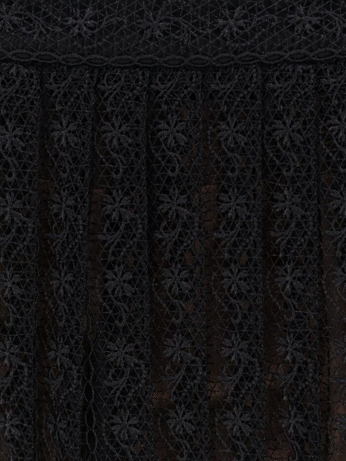 SELF PORTRAIT Organdis And Lace Skirt