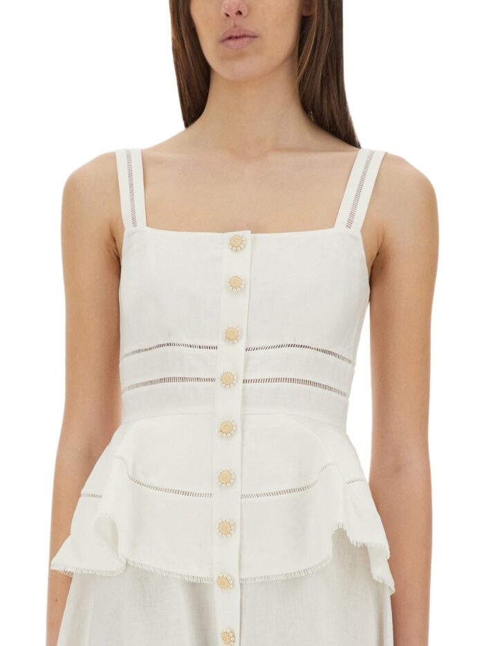 SELF-PORTRAIT "PEPLUM" MIDI DRESS