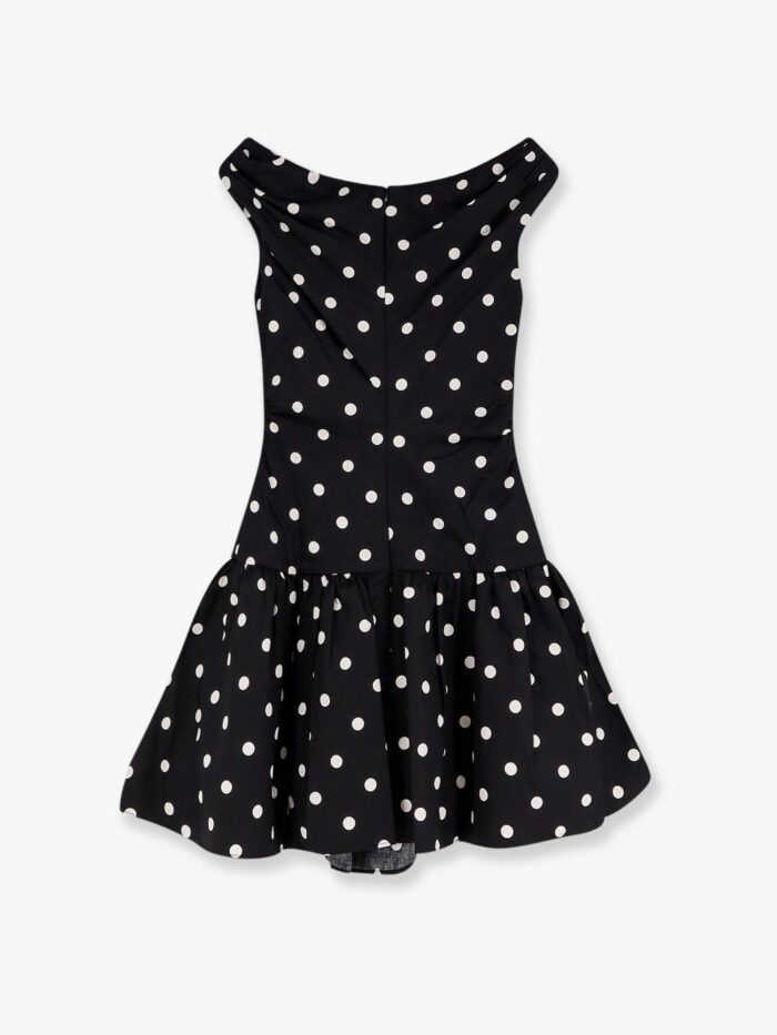 SELF PORTRAIT Polka-dots Cotton Mini Dress