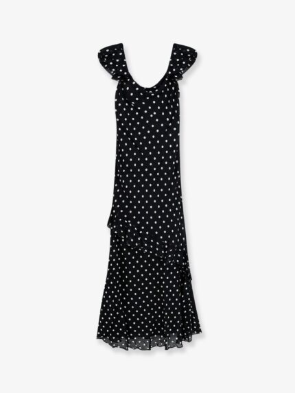 SELF PORTRAIT Polka-dots Viscose Dress