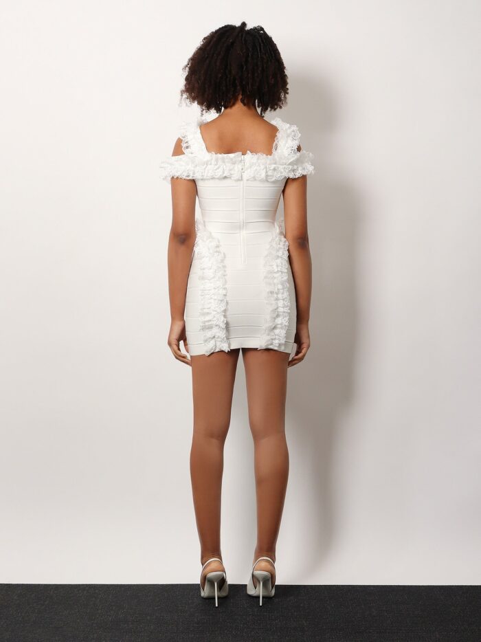SELF PORTRAIT RESIDENCY Christopher Kane Residency Knitted Dress With Ruffles