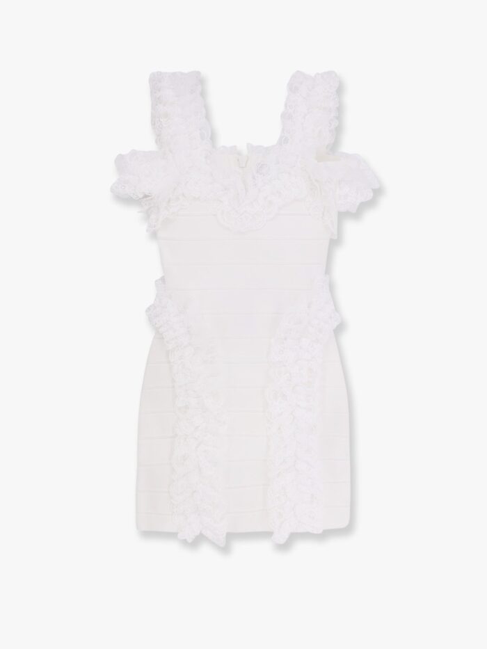 SELF PORTRAIT RESIDENCY Christopher Kane Residency Knitted Dress With Ruffles