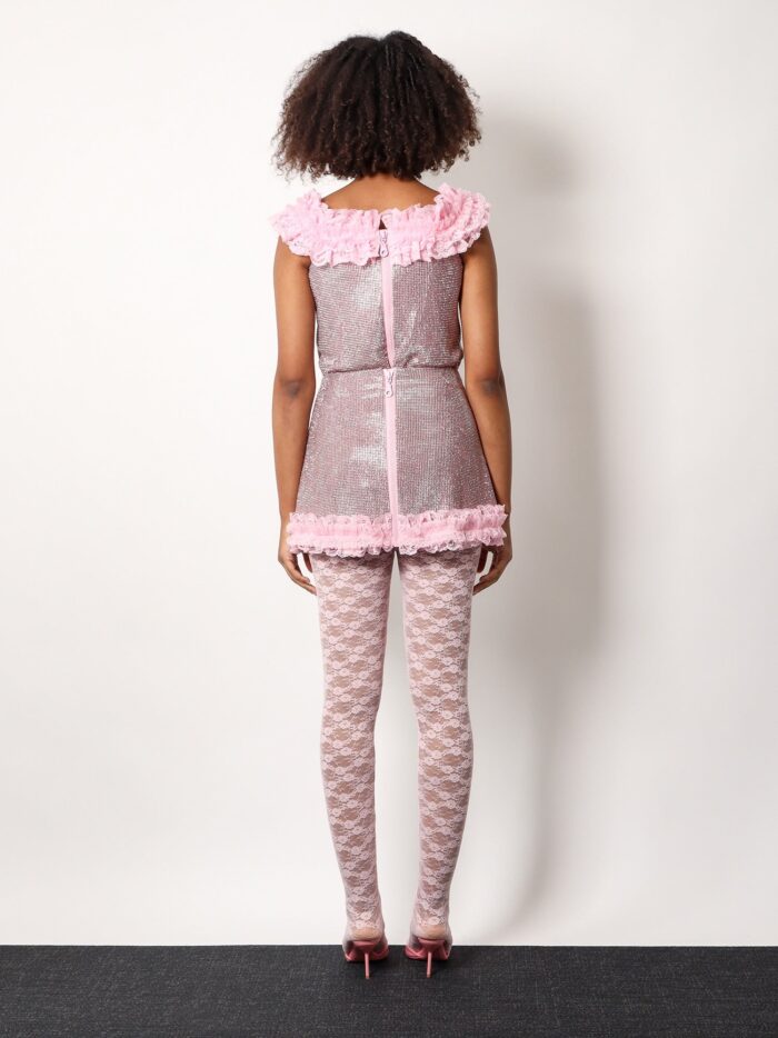 SELF PORTRAIT RESIDENCY Christopher Kane Residency Skirt With All-over Rhinestones