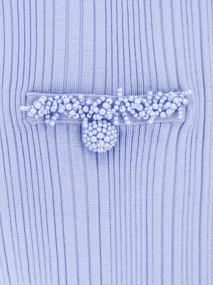 SELF PORTRAIT Ribbed Knitted Mini Dress