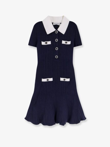 SELF PORTRAIT Ribbed Mini Dress