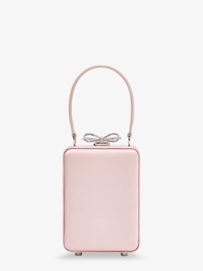 SELF PORTRAIT Satin Crossbody Bag With Crystal Details