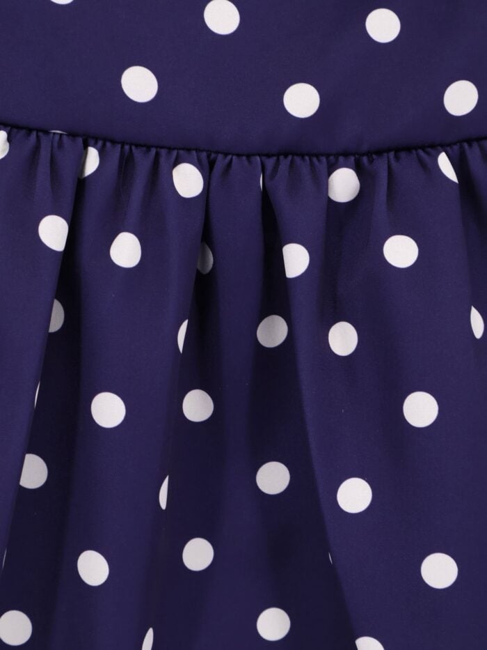 SELF PORTRAIT Satin Dotted Midi Dress