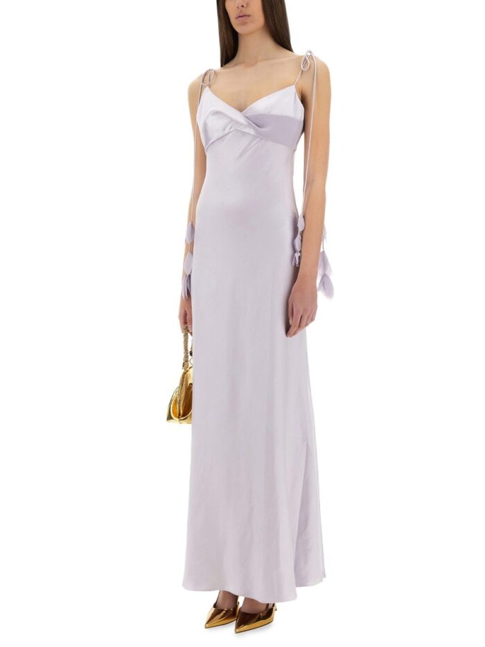 SELF-PORTRAIT SATIN MAXI DRESS