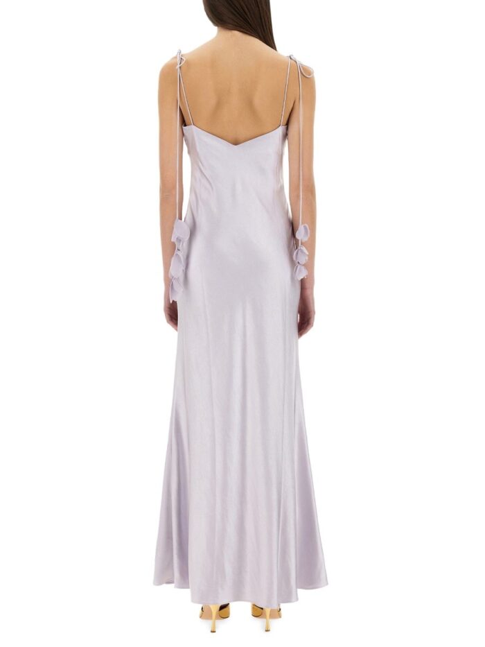 SELF-PORTRAIT SATIN MAXI DRESS