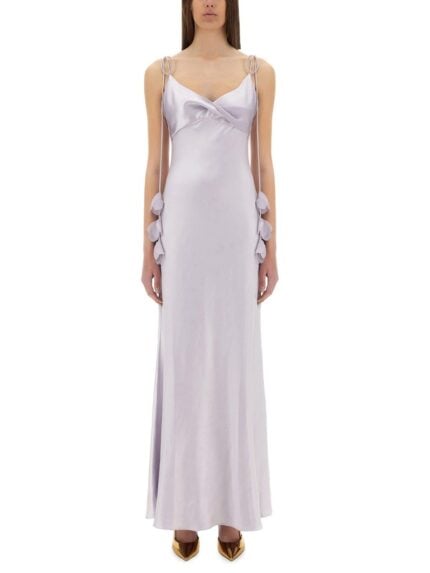 SELF-PORTRAIT SATIN MAXI DRESS