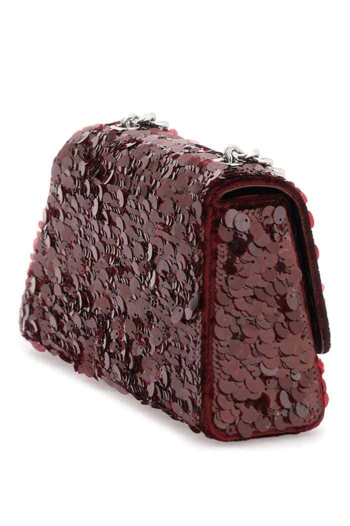 self portrait sequined bow mini shoulder bag SELF PORTRAIT Sequined Bow Mini Shoulder Bag