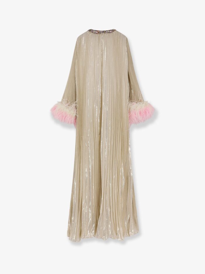 SELF PORTRAIT Silk And Metallic Fibre Long Dress