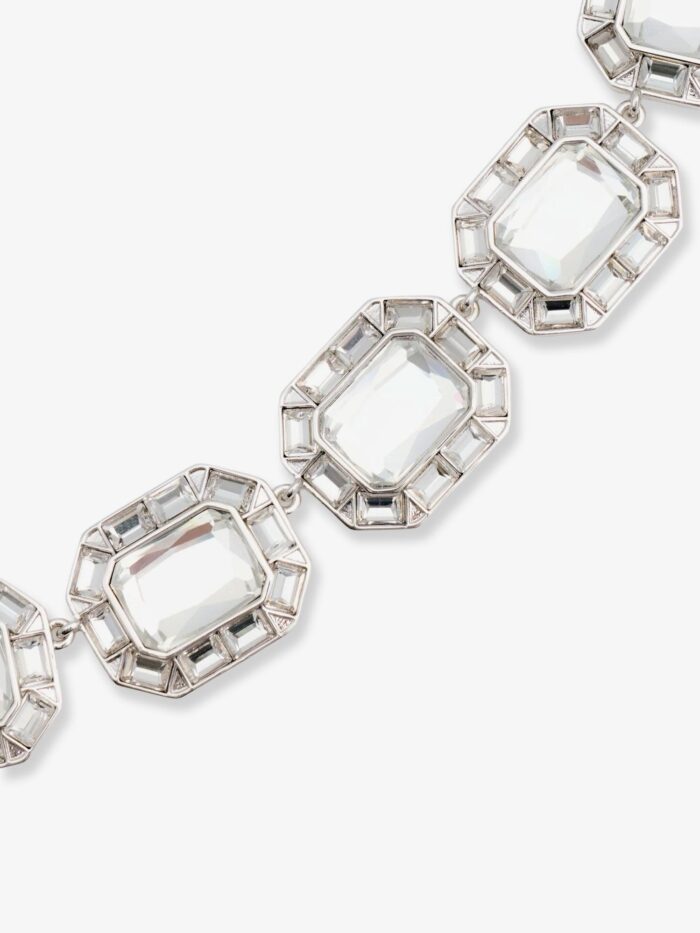 SELF PORTRAIT Silver Crystal Necklace