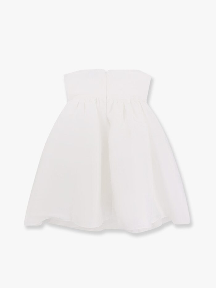 SELF PORTRAIT Taffeta Décolleté Dress With Bow