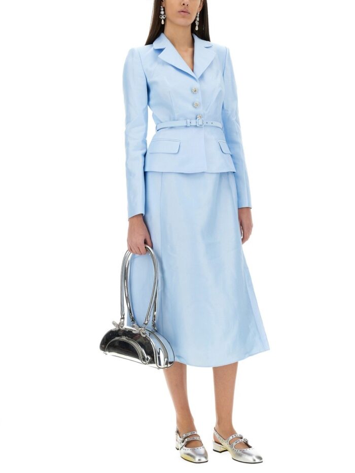 SELF-PORTRAIT TAFFETA MIDI DRESS