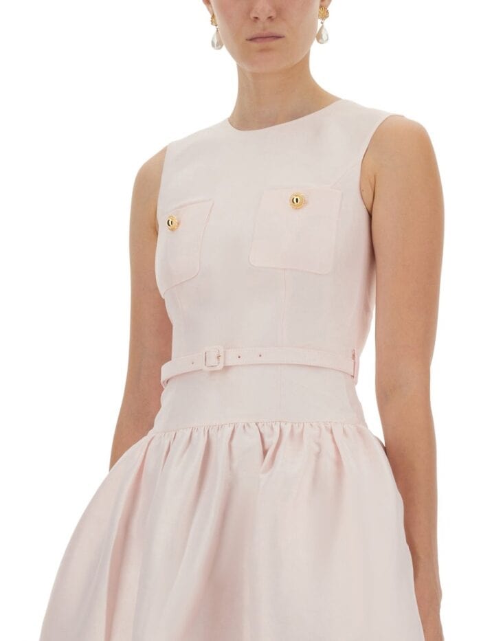 SELF-PORTRAIT TAFFETA MIDI DRESS