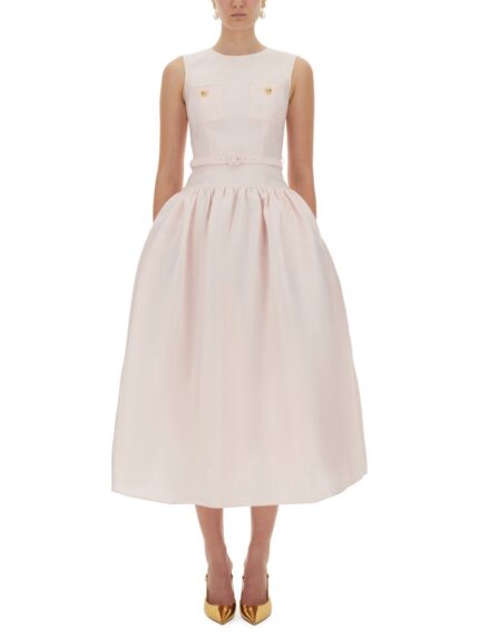 SELF-PORTRAIT TAFFETA MIDI DRESS