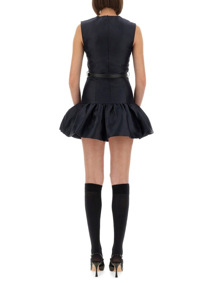 SELF-PORTRAIT TAFFETA MINI DRESS