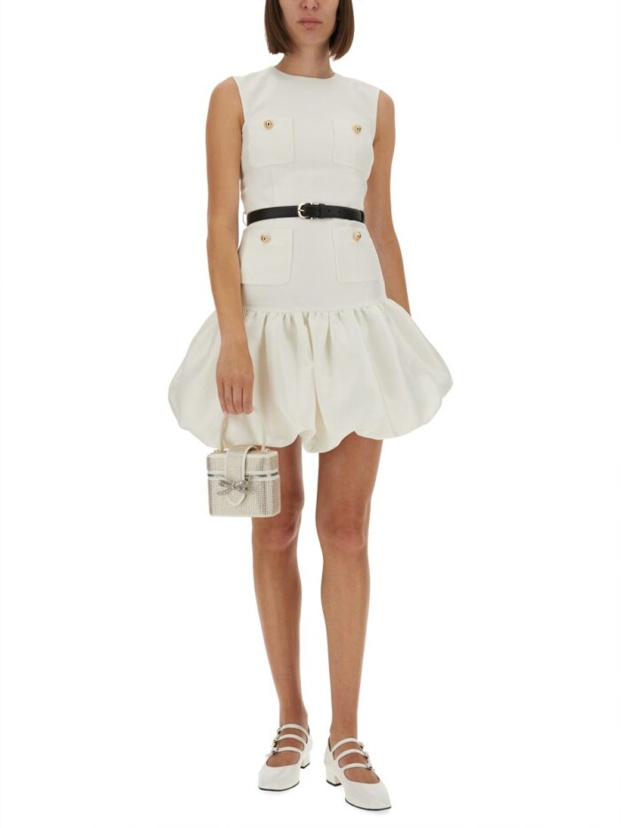 SELF-PORTRAIT TAFFETA MINI DRESS