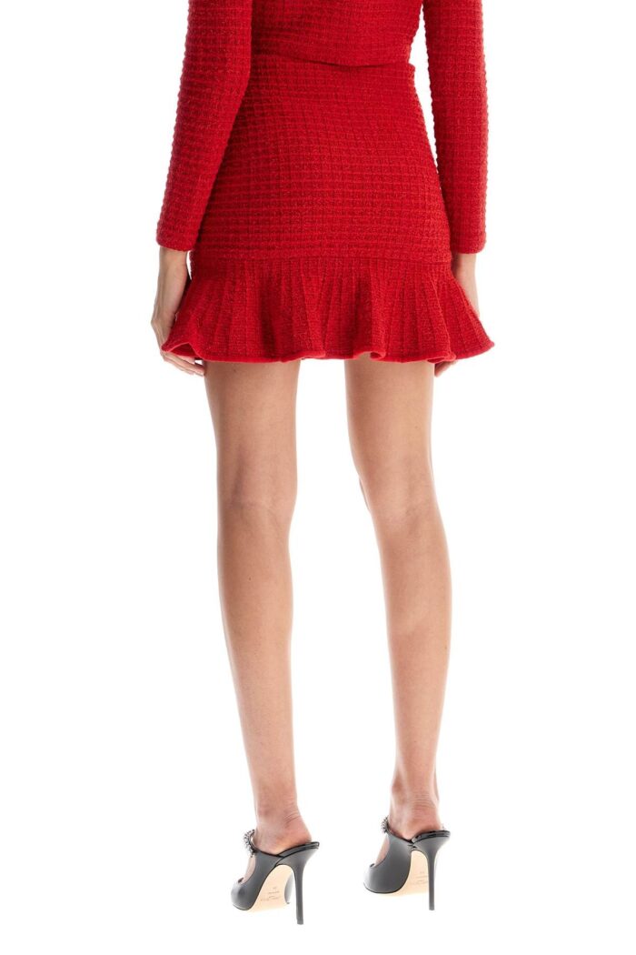 SELF PORTRAIT Textured Knit Mini Skirt