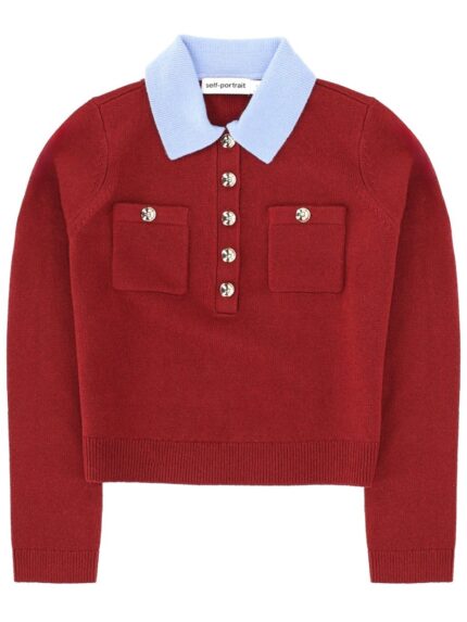 SELF-PORTRAIT TOP POLO