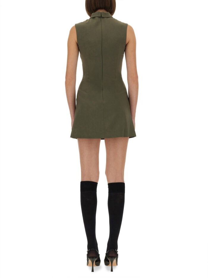 SELF-PORTRAIT TWILL MINI DRESS