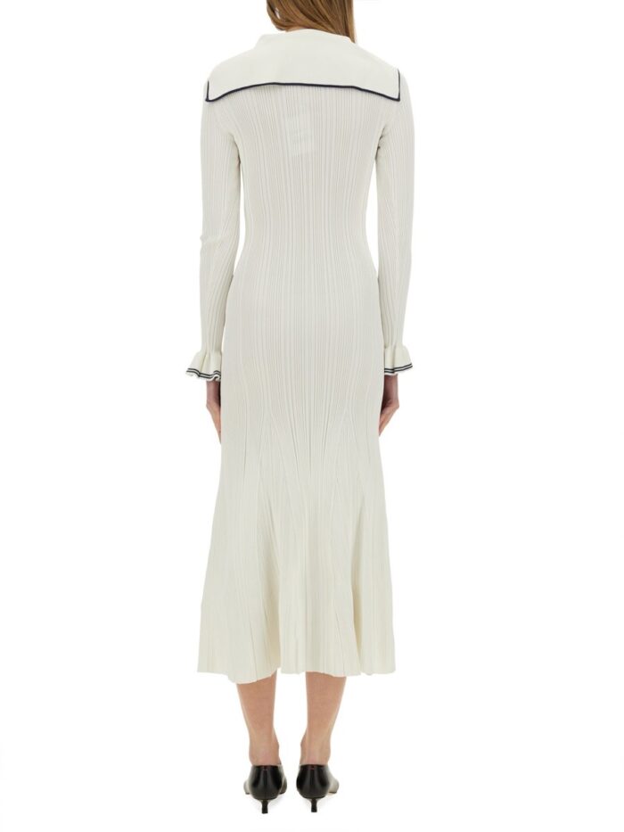 SELF-PORTRAIT VISCOSE KNIT MIDI DRESS