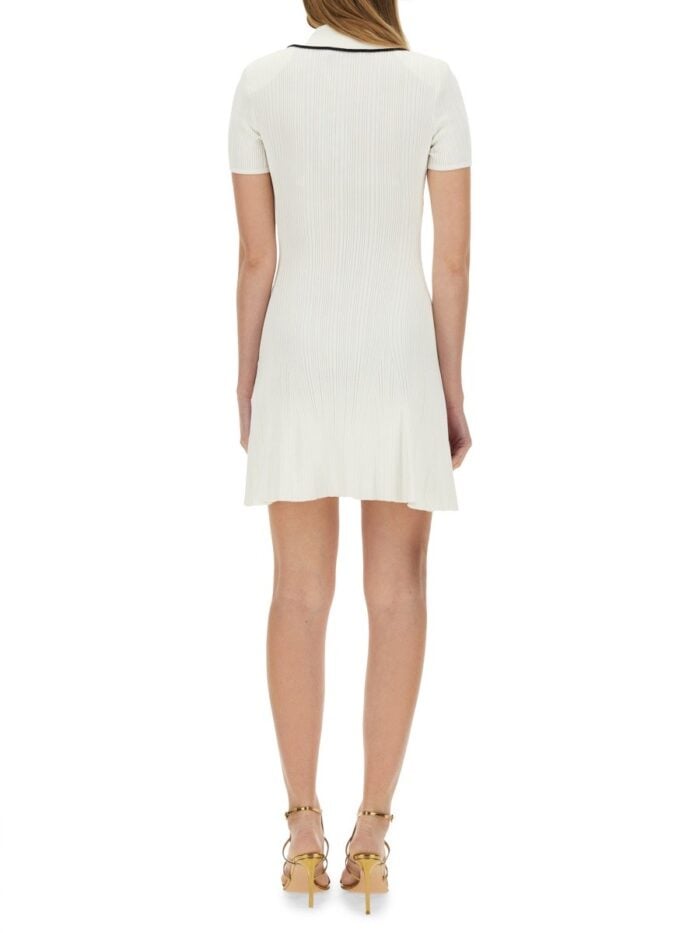 SELF-PORTRAIT VISCOSE KNIT MINI DRESS