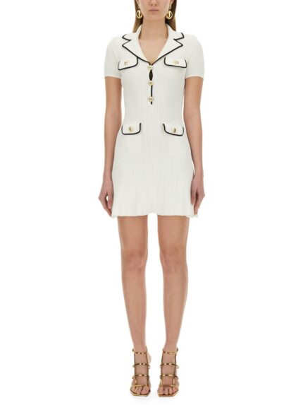 SELF-PORTRAIT VISCOSE KNIT MINI DRESS